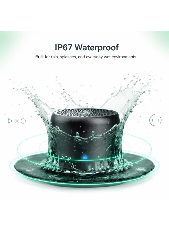 ZEDHEX MINI PORTABLE BLUETOOTH SPEAKER S100 IP 67 Midnight Black - Image 5